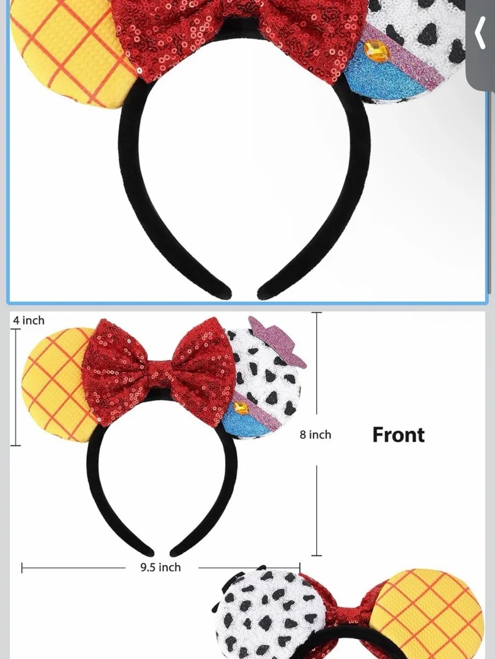 Cow Print Costume Shirt and Festive Ear Headband - Yellow, Black, Red